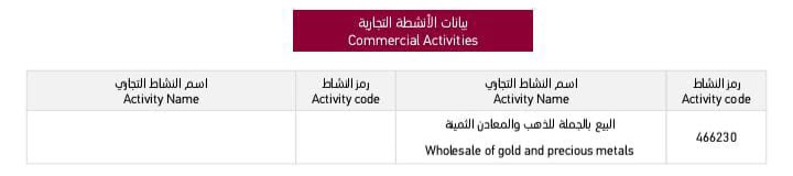 ترخيص الشركة العربية للذهب - الصفحة 2
